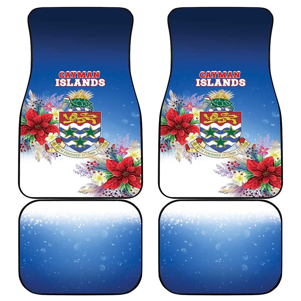 Cayman Islands Christmas Car Mats Coquette Bow Xmas Vibe - Wonder Print Shop