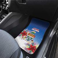 Cayman Islands Christmas Car Mats Coquette Bow Xmas Vibe - Wonder Print Shop