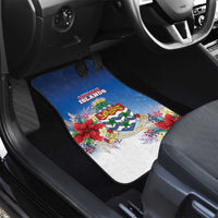 Cayman Islands Christmas Car Mats Coquette Bow Xmas Vibe - Wonder Print Shop