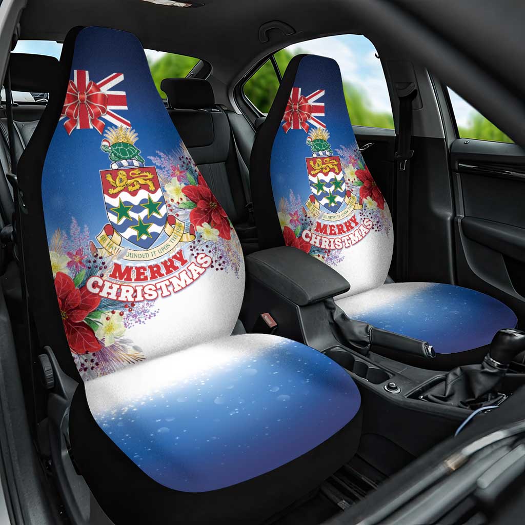 Cayman Islands Christmas Car Seat Cover Coquette Bow Xmas Vibe - Wonder Print Shop