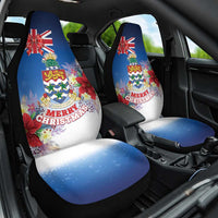 Cayman Islands Christmas Car Seat Cover Coquette Bow Xmas Vibe - Wonder Print Shop