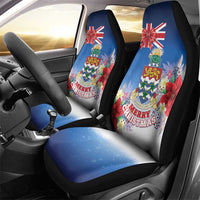 Cayman Islands Christmas Car Seat Cover Coquette Bow Xmas Vibe - Wonder Print Shop