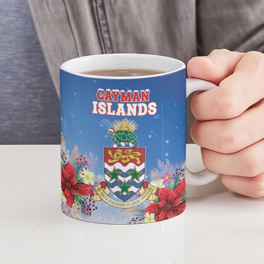 Cayman Islands Christmas Ceramic Mug Coquette Bow Xmas Vibe - Wonder Print Shop