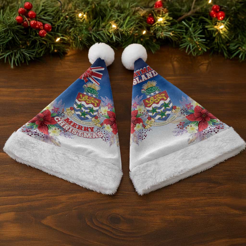 Cayman Islands Christmas Santa Hat Coquette Bow Xmas Vibe - Wonder Print Shop