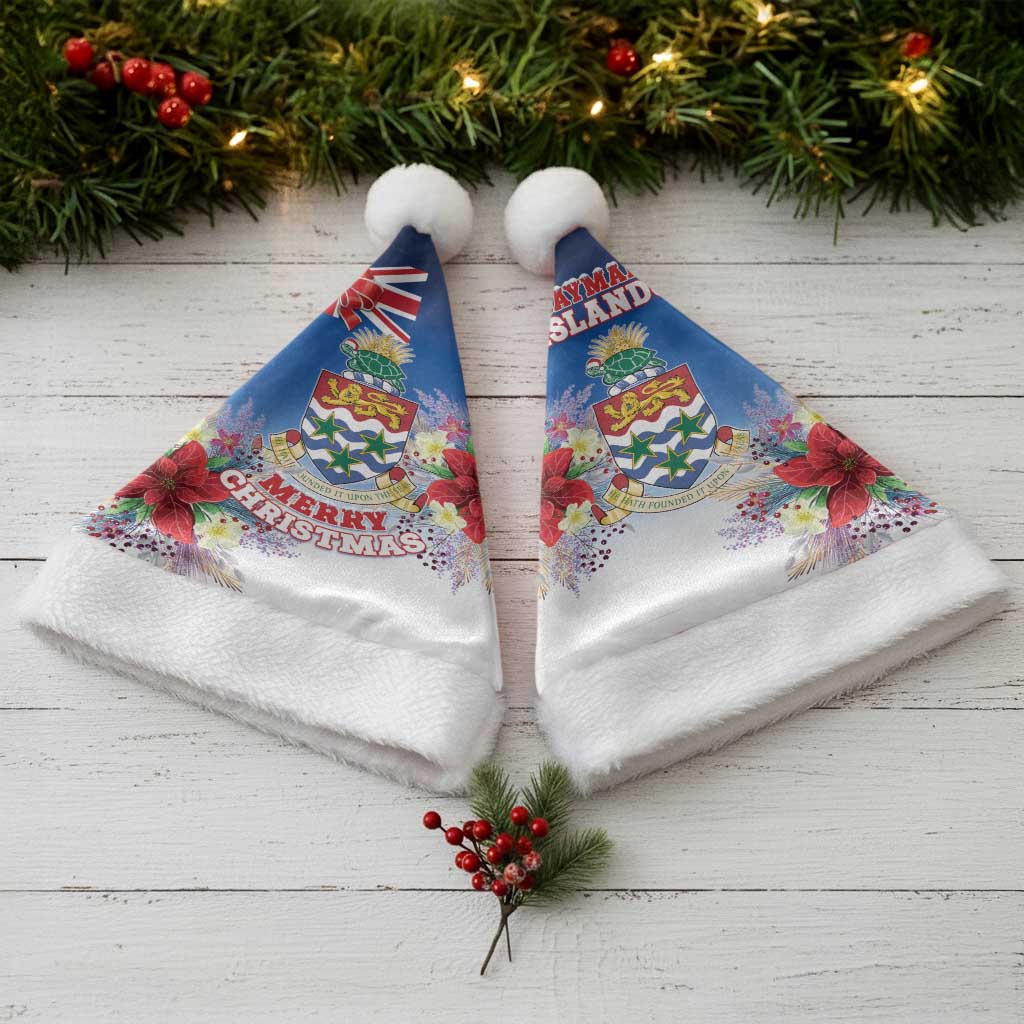 Cayman Islands Christmas Santa Hat Coquette Bow Xmas Vibe - Wonder Print Shop