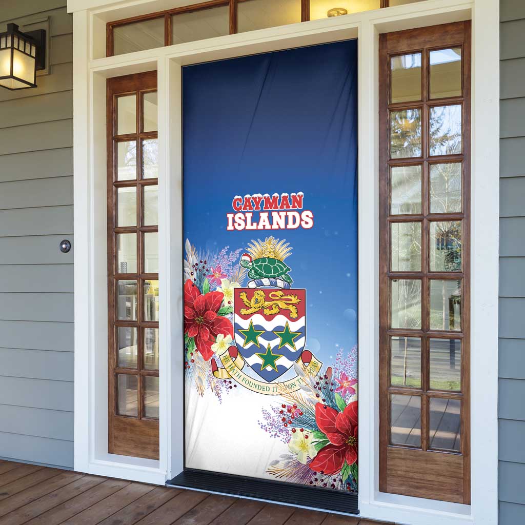 Cayman Islands Christmas Door Cover Coquette Bow Xmas Vibe - Wonder Print Shop