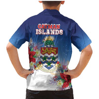 Cayman Islands Christmas Family Matching Mermaid Dress and Hawaiian Shirt Coquette Bow Xmas Vibe - Wonder Print Shop