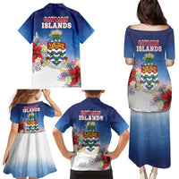 Cayman Islands Christmas Family Matching Puletasi and Hawaiian Shirt Coquette Bow Xmas Vibe - Wonder Print Shop