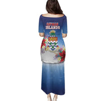 Cayman Islands Christmas Family Matching Puletasi and Hawaiian Shirt Coquette Bow Xmas Vibe - Wonder Print Shop