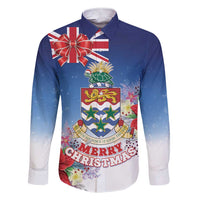 Cayman Islands Christmas Family Matching Short Sleeve Bodycon Dress and Hawaiian Shirt Coquette Bow Xmas Vibe - Wonder Print Shop