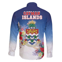 Cayman Islands Christmas Family Matching Tank Maxi Dress and Hawaiian Shirt Coquette Bow Xmas Vibe - Wonder Print Shop