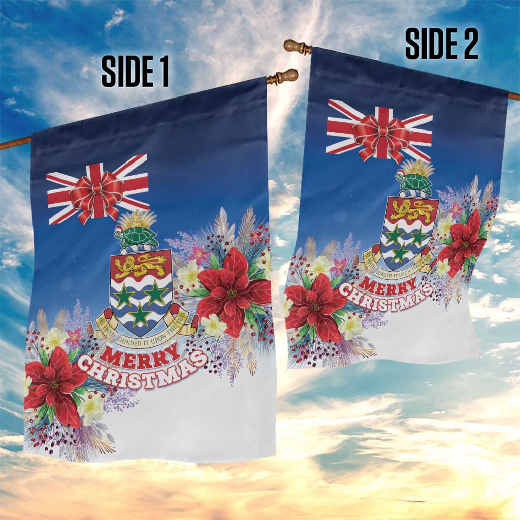 Cayman Islands Christmas Garden Flag Coquette Bow Xmas Vibe - Wonder Print Shop