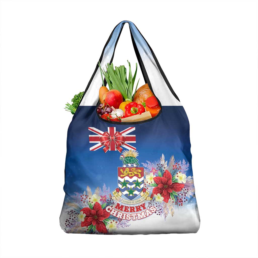 Cayman Islands Christmas Grocery Bag Coquette Bow Xmas Vibe - Wonder Print Shop