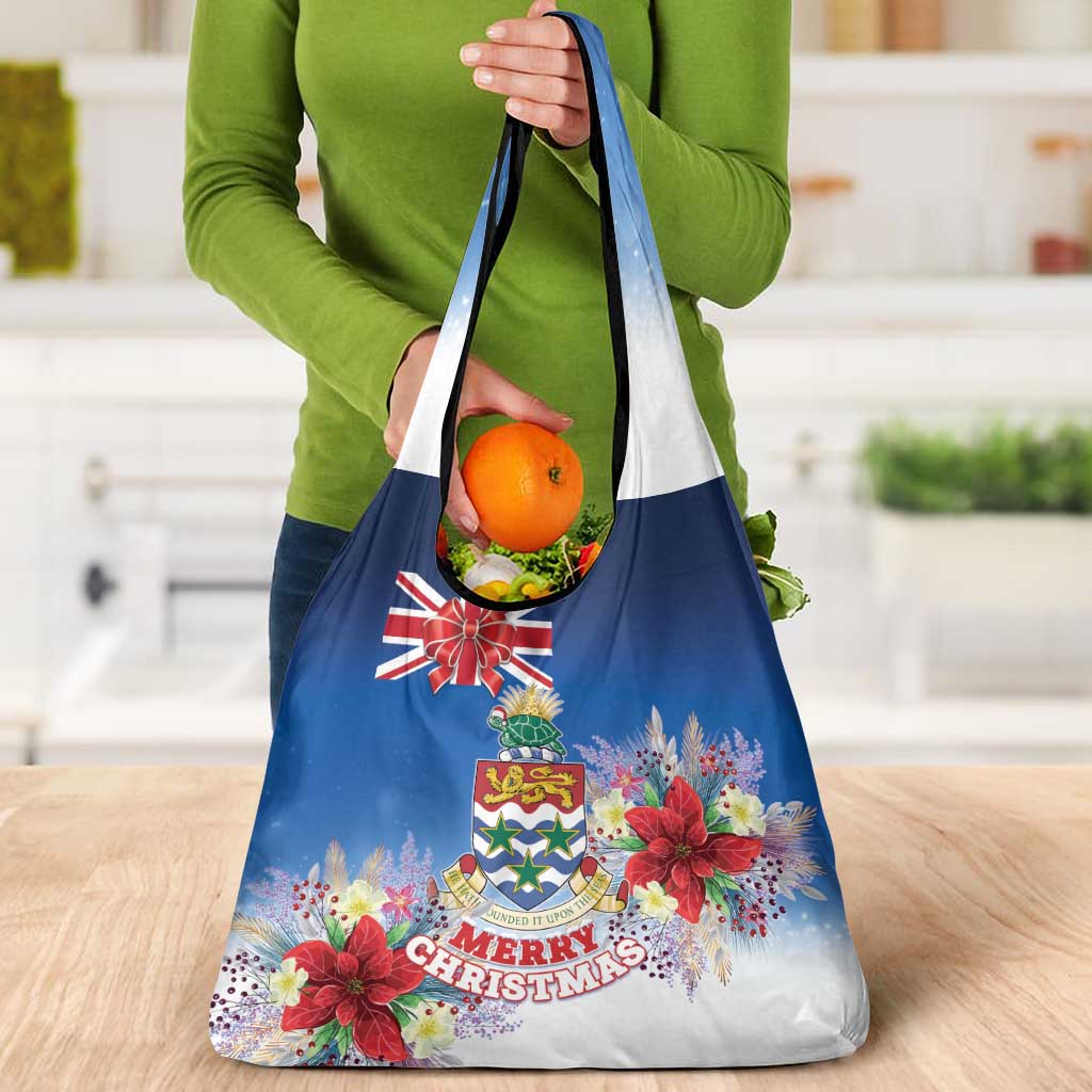 Cayman Islands Christmas Grocery Bag Coquette Bow Xmas Vibe - Wonder Print Shop