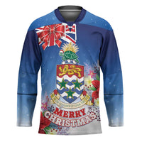 Cayman Islands Christmas Hockey Jersey Coquette Bow Xmas Vibe - Wonder Print Shop