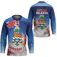 Cayman Islands Christmas Hockey Jersey Coquette Bow Xmas Vibe - Wonder Print Shop