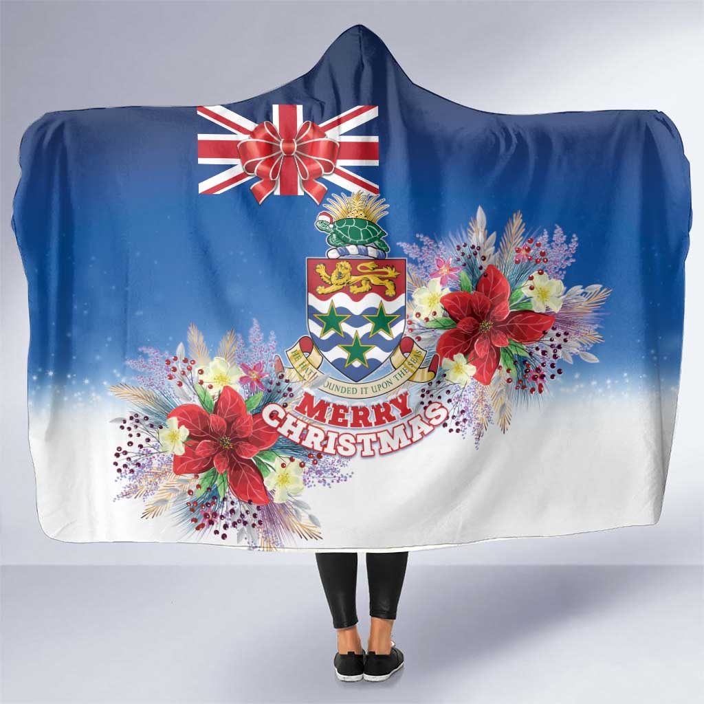 Cayman Islands Christmas Hooded Blanket Coquette Bow Xmas Vibe - Wonder Print Shop