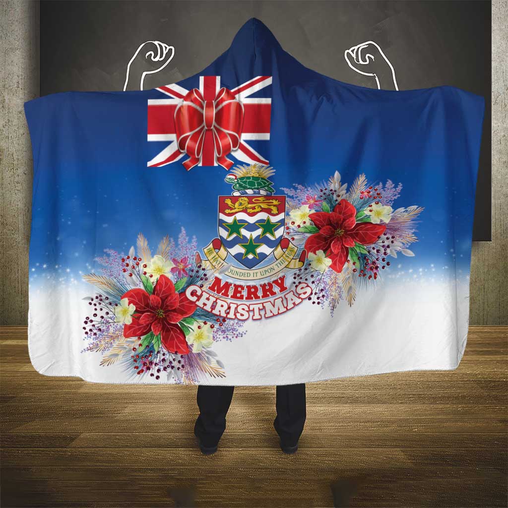 Cayman Islands Christmas Hooded Blanket Coquette Bow Xmas Vibe - Wonder Print Shop