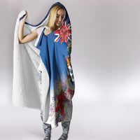 Cayman Islands Christmas Hooded Blanket Coquette Bow Xmas Vibe - Wonder Print Shop