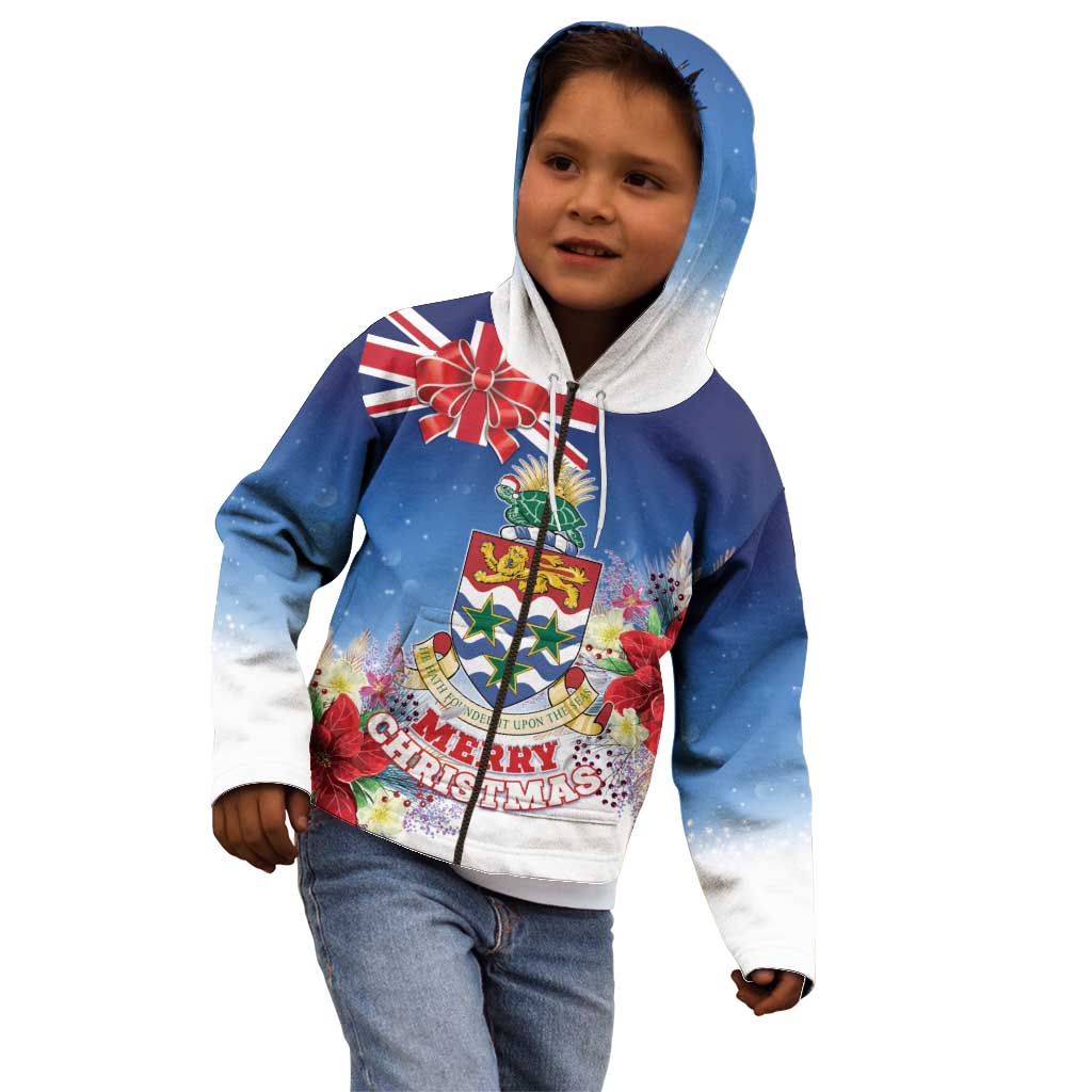Cayman Islands Christmas Kid Hoodie Coquette Bow Xmas Vibe - Wonder Print Shop