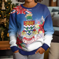 Cayman Islands Christmas Kid Ugly Christmas Sweater Coquette Bow Xmas Vibe - Wonder Print Shop