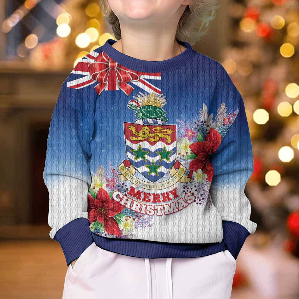 Cayman Islands Christmas Kid Ugly Christmas Sweater Coquette Bow Xmas Vibe - Wonder Print Shop
