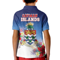 Cayman Islands Christmas Kid Polo Shirt Coquette Bow Xmas Vibe - Wonder Print Shop