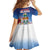 Cayman Islands Christmas Kid Short Sleeve Dress Coquette Bow Xmas Vibe - Wonder Print Shop