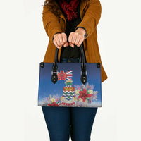 Cayman Islands Christmas Leather Bag Coquette Bow Xmas Vibe - Wonder Print Shop