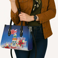Cayman Islands Christmas Leather Bag Coquette Bow Xmas Vibe - Wonder Print Shop