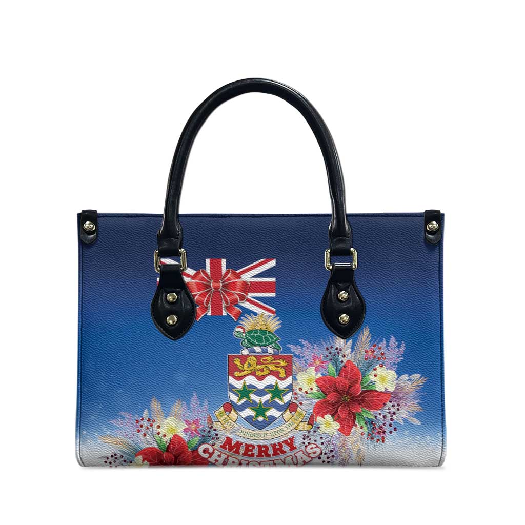Cayman Islands Christmas Leather Bag Coquette Bow Xmas Vibe - Wonder Print Shop