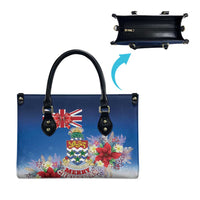 Cayman Islands Christmas Leather Bag Coquette Bow Xmas Vibe - Wonder Print Shop