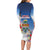 Cayman Islands Christmas Long Sleeve Bodycon Dress Coquette Bow Xmas Vibe - Wonder Print Shop