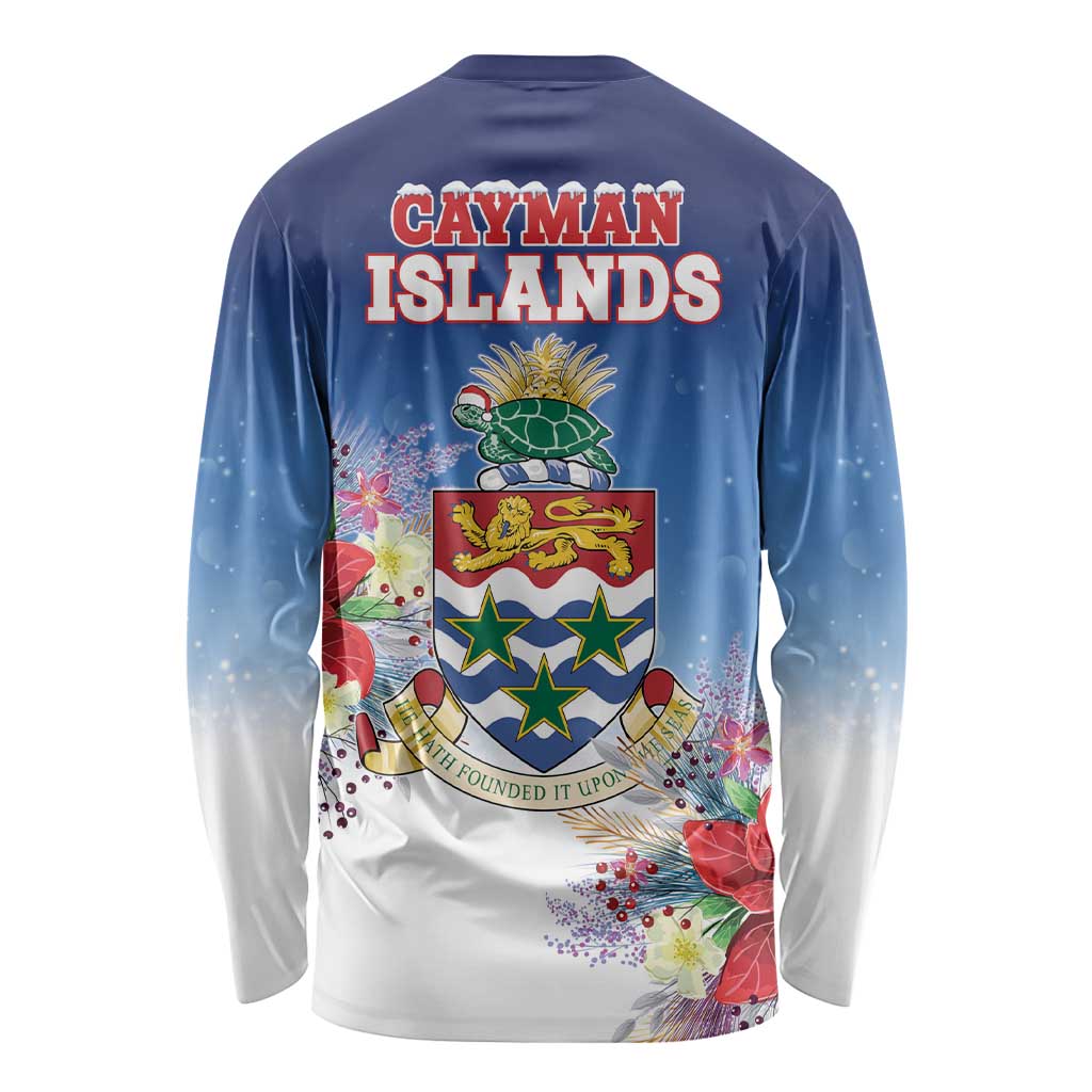 Cayman Islands Christmas Long Sleeve Shirt Coquette Bow Xmas Vibe - Wonder Print Shop