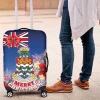 Cayman Islands Christmas Luggage Cover Coquette Bow Xmas Vibe - Wonder Print Shop