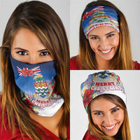 Cayman Islands Christmas Neck Gaiter Coquette Bow Xmas Vibe - Wonder Print Shop