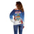 Cayman Islands Christmas Off Shoulder Sweater Coquette Bow Xmas Vibe - Wonder Print Shop