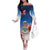 Cayman Islands Christmas Off The Shoulder Long Sleeve Dress Coquette Bow Xmas Vibe - Wonder Print Shop