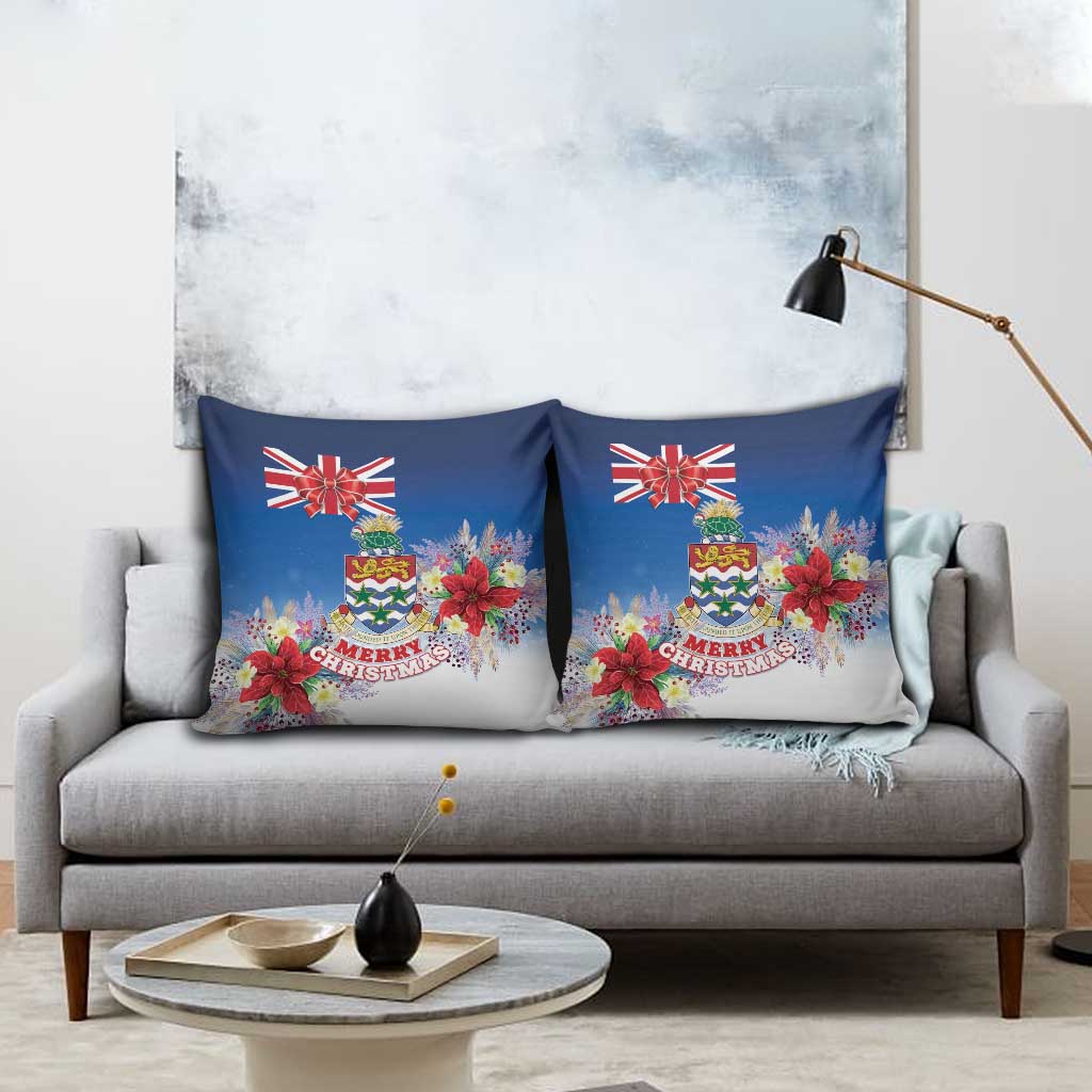 Cayman Islands Christmas Pillow Cover Coquette Bow Xmas Vibe - Wonder Print Shop