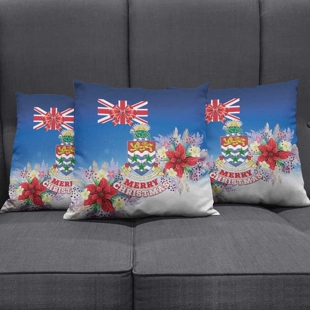 Cayman Islands Christmas Pillow Cover Coquette Bow Xmas Vibe - Wonder Print Shop