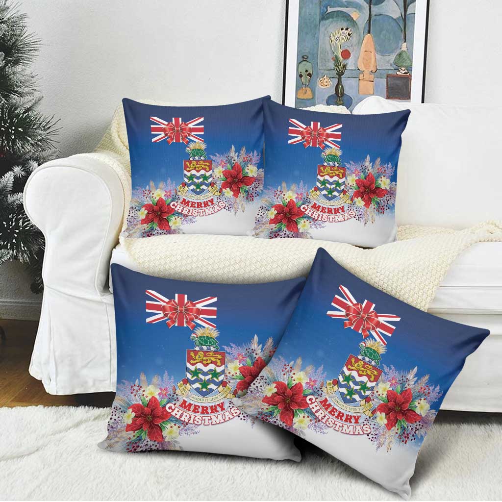 Cayman Islands Christmas Pillow Cover Coquette Bow Xmas Vibe - Wonder Print Shop