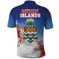 Cayman Islands Christmas Polo Shirt Coquette Bow Xmas Vibe - Wonder Print Shop