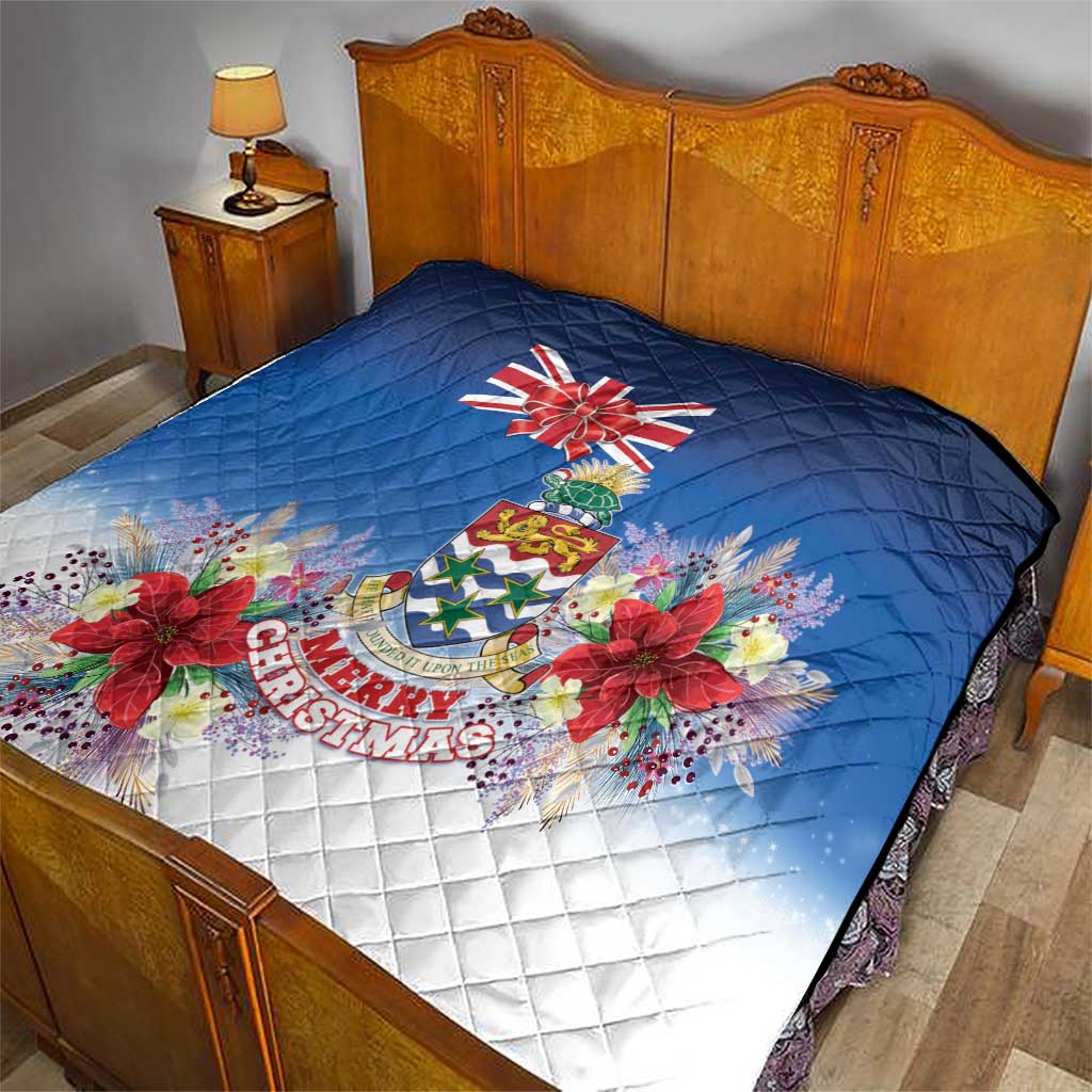 Cayman Islands Christmas Quilt Coquette Bow Xmas Vibe - Wonder Print Shop