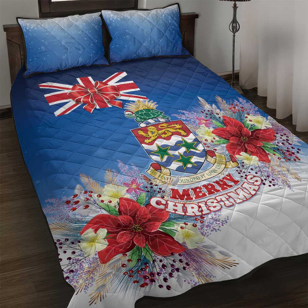 Cayman Islands Christmas Quilt Bed Set Coquette Bow Xmas Vibe - Wonder Print Shop