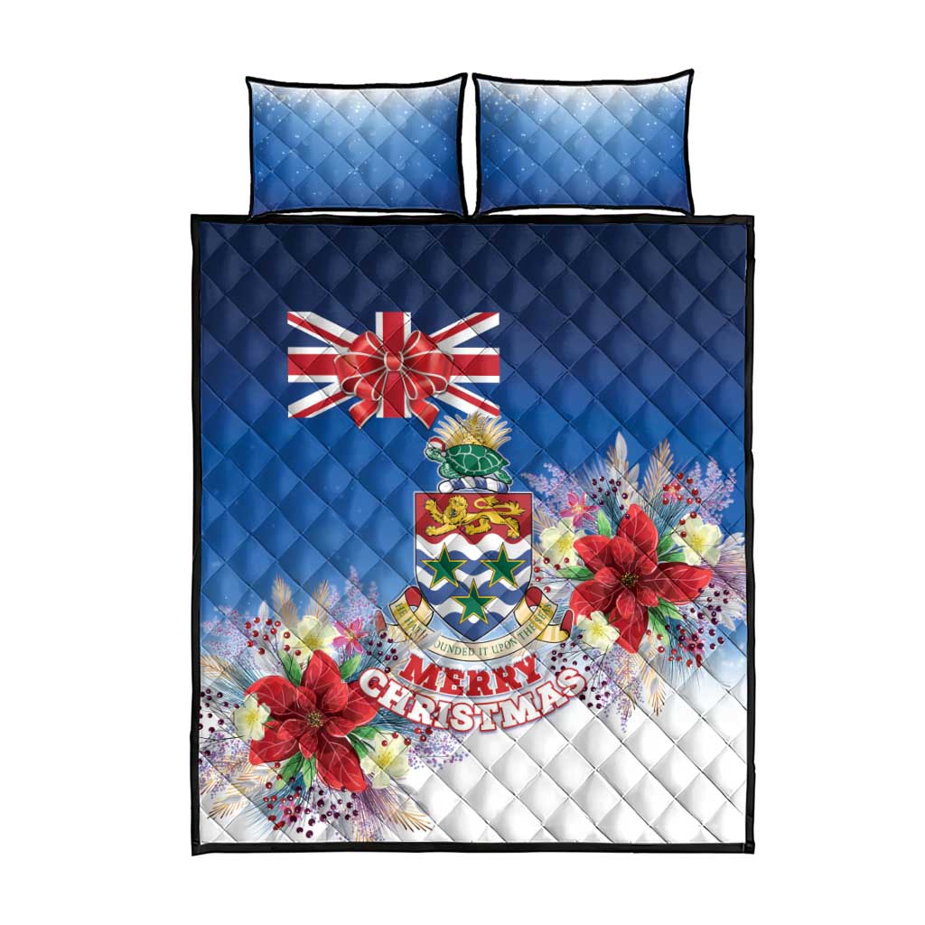 Cayman Islands Christmas Quilt Bed Set Coquette Bow Xmas Vibe - Wonder Print Shop