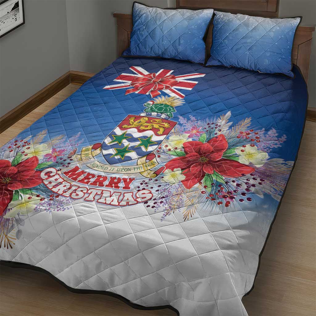 Cayman Islands Christmas Quilt Bed Set Coquette Bow Xmas Vibe - Wonder Print Shop