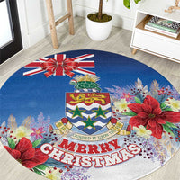 Cayman Islands Christmas Round Carpet Coquette Bow Xmas Vibe - Wonder Print Shop