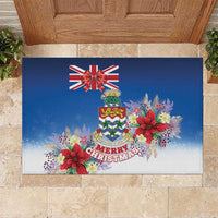 Cayman Islands Christmas Rubber Doormat Coquette Bow Xmas Vibe - Wonder Print Shop