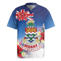 Cayman Islands Christmas Rugby Jersey Coquette Bow Xmas Vibe - Wonder Print Shop