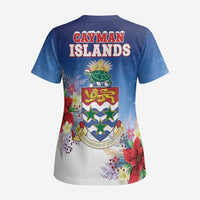 Cayman Islands Christmas Scrub Top Coquette Bow Xmas Vibe - Wonder Print Shop